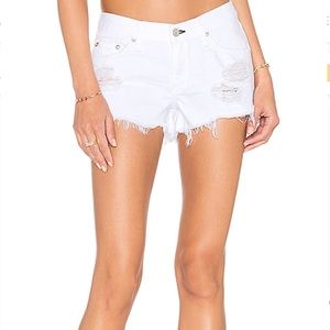 RAG AND BONE WHITE MARIN CUT OFF SHORTS 29